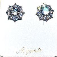 Orecchini Donna Classici in Argento Cubic Zirconia CLIP AG FIORE Sommer ZIRC